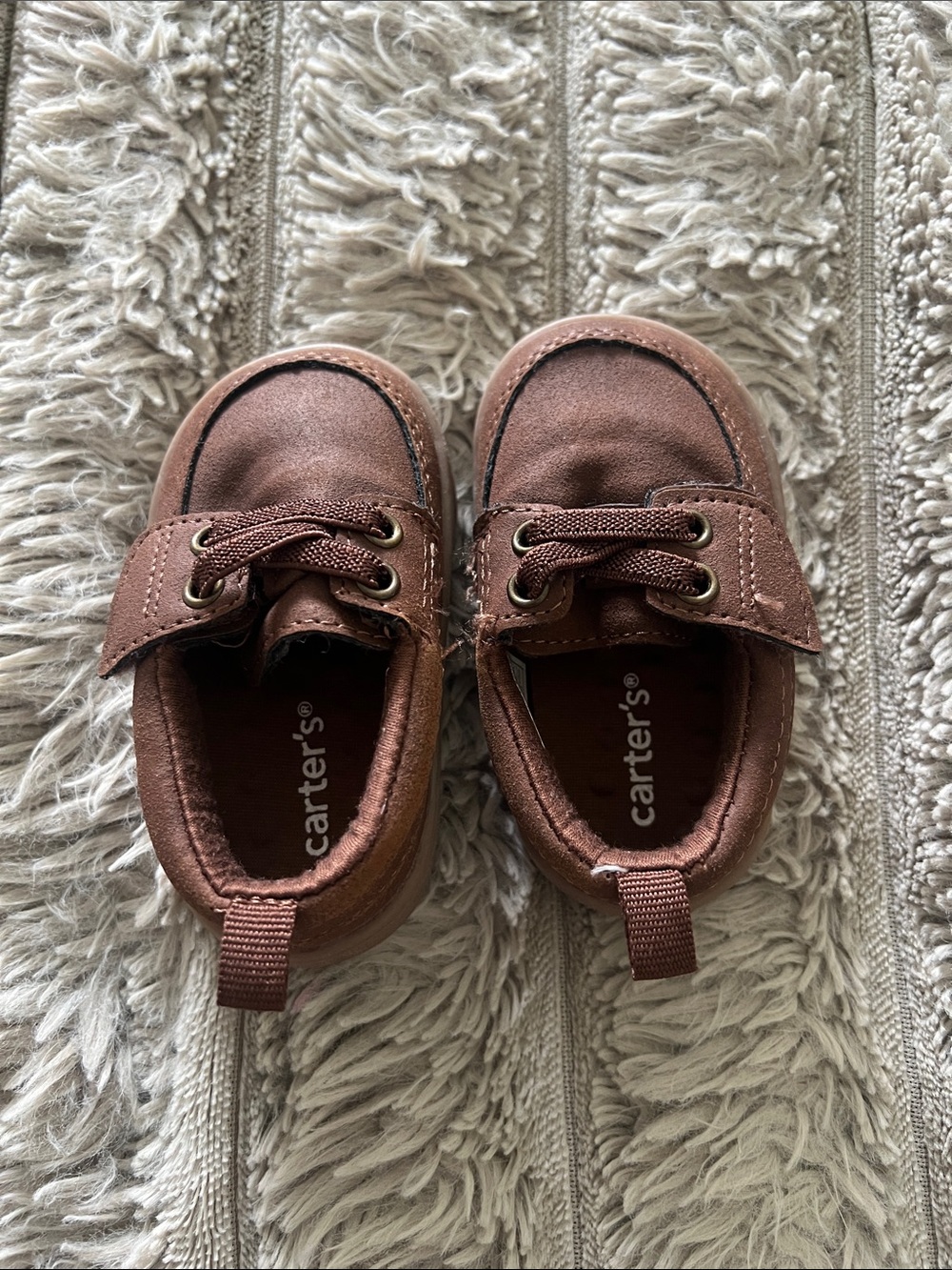 Carter’s Baby Boy Brown Boat Shoes - Velcro